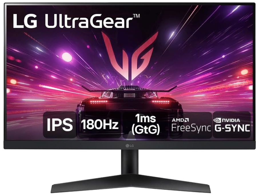 
Monitor Gamer LG UltraGear 24” 24GS60F-B IPS Full HD 180Hz 1ms (GtG) NVIDIA® G-SYNC® AMD FreeSync™ HDR10 sRGB 99% HDMI DisplayPort.
